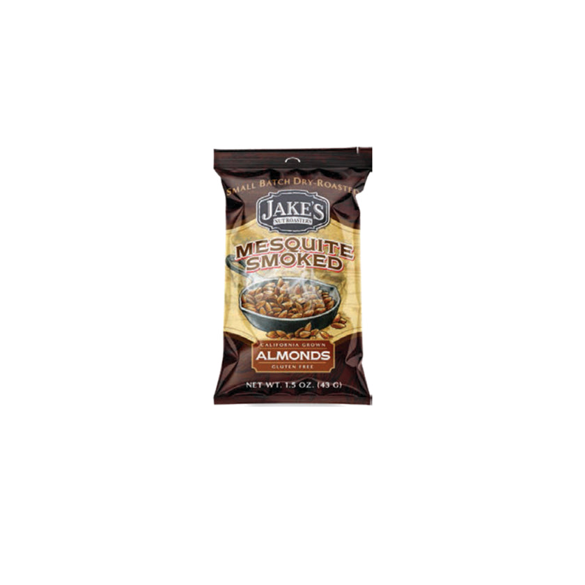 Jake's Nut Roasters - 1.5oz Snack Packs - Mesquite Smoked Almonds