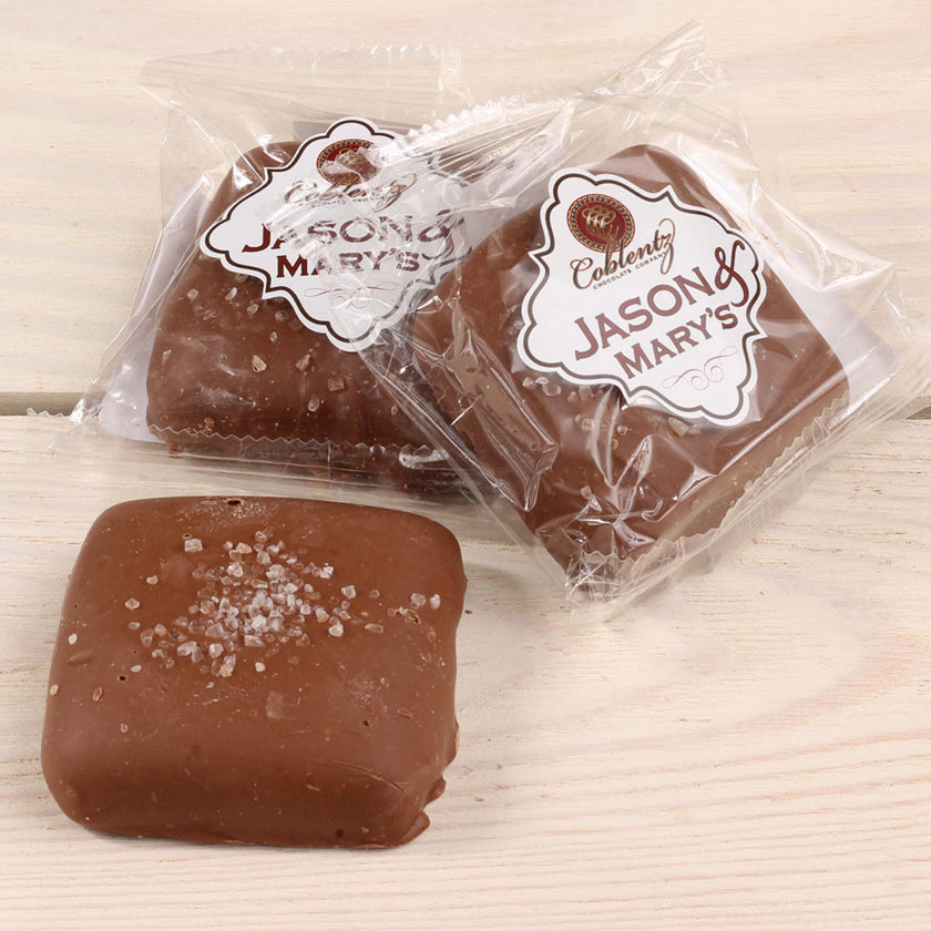 Jason & Mary's - BULK - Milk Chocolate sea salt caramel, loose bulk, NOT packaged - 2.5oz