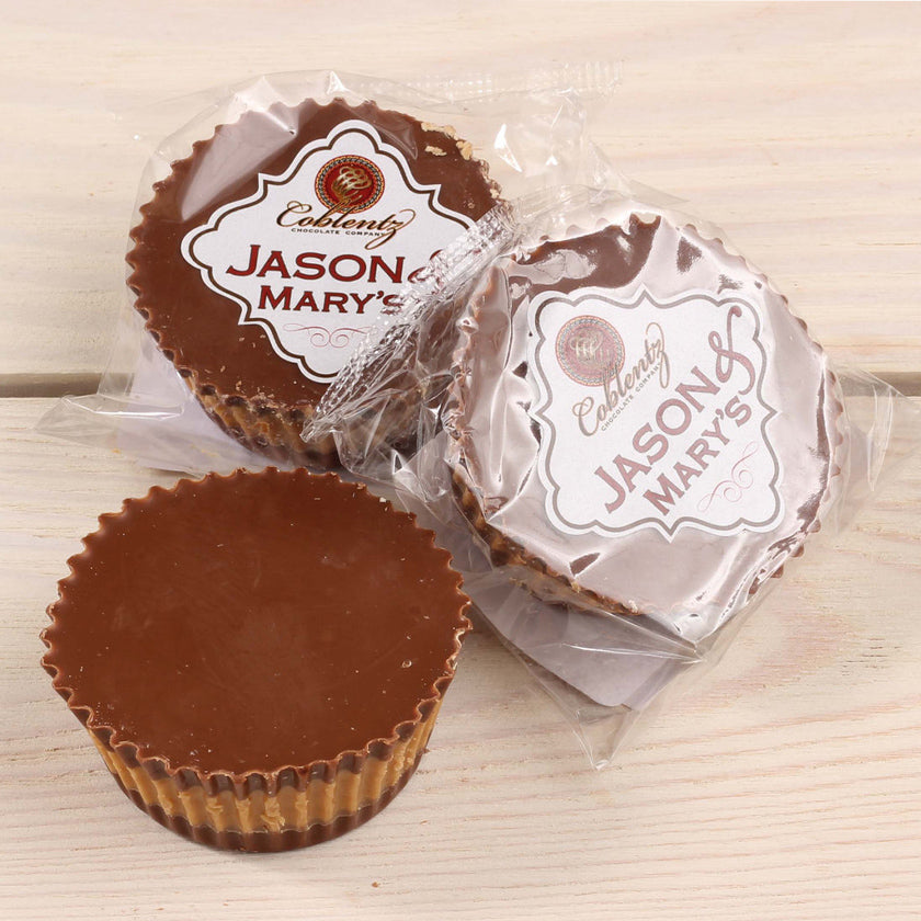 Jason & Mary's - BULK - peanut butter cup in milk chocolate - loose bulk, NOT packaged - 2.5oz