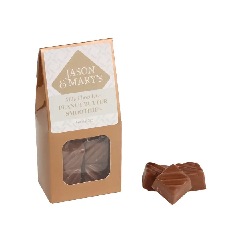 Jason & Mary's - GABLE BOXES - peanut butter smoothies in milk chocolate - 5oz