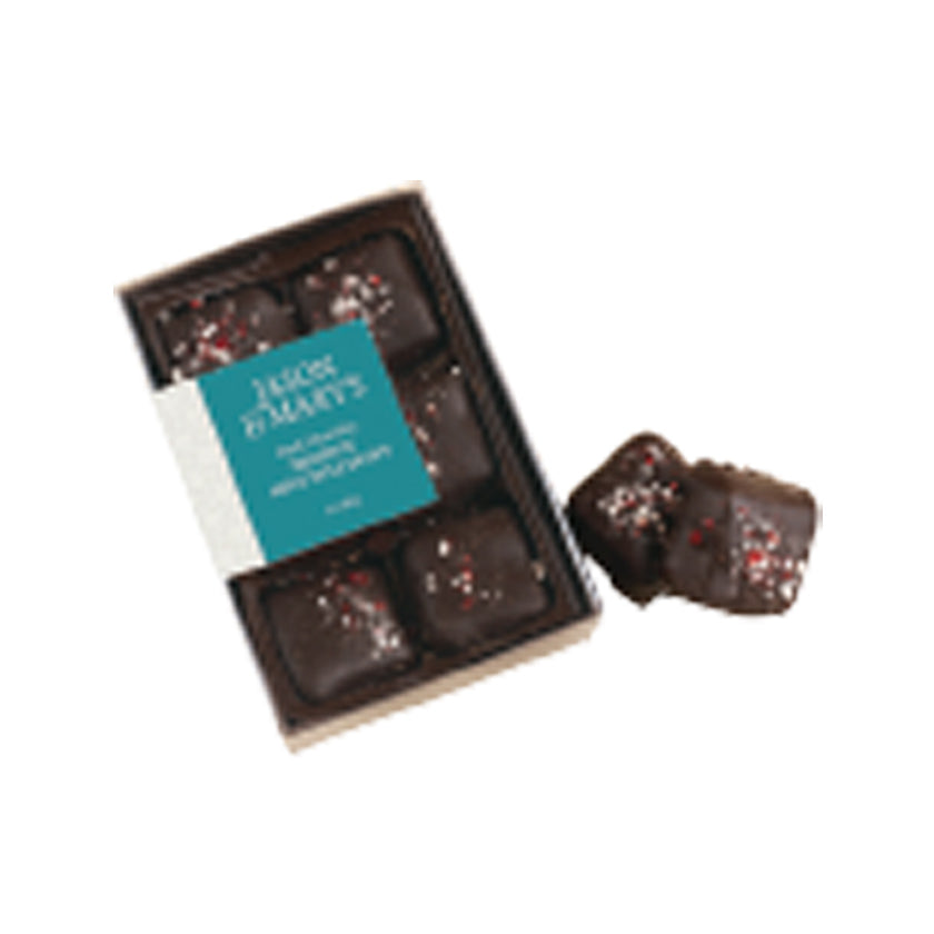 Jason &amp; Mary's - Petite Gift Boxes - Dark Chocolate holiday mint meltaways - 3oz