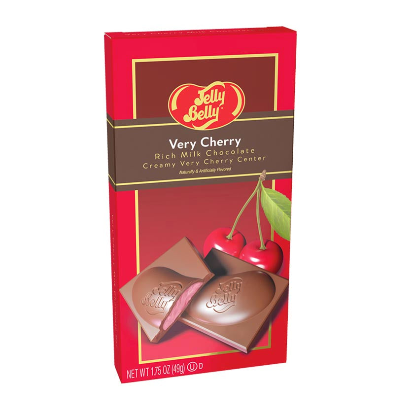 Jelly Belly® Chocolate Truffles - Very Cherry Gourmet Milk Chocolate Bar