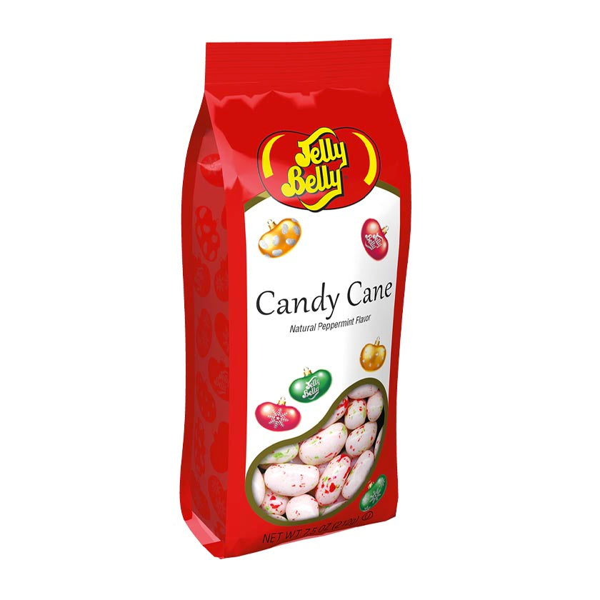 Jelly Belly® Christmas Gift Bags - Candy Cane Jelly Beans 7.5oz