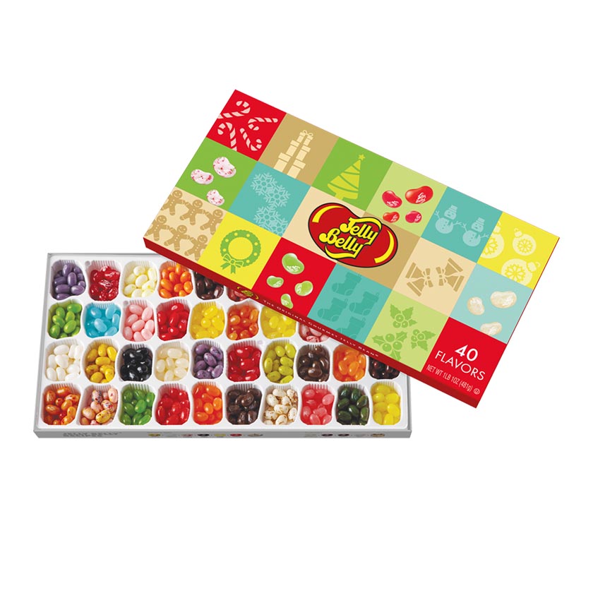 Jelly Belly® Christmas Gift Box - 40-Flavor Christmas 17oz