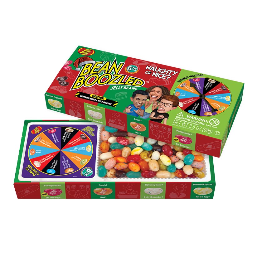 Jelly Belly® Christmas Gift Box - BeanBoozled® Naughty or Nice Spinner 3.5oz