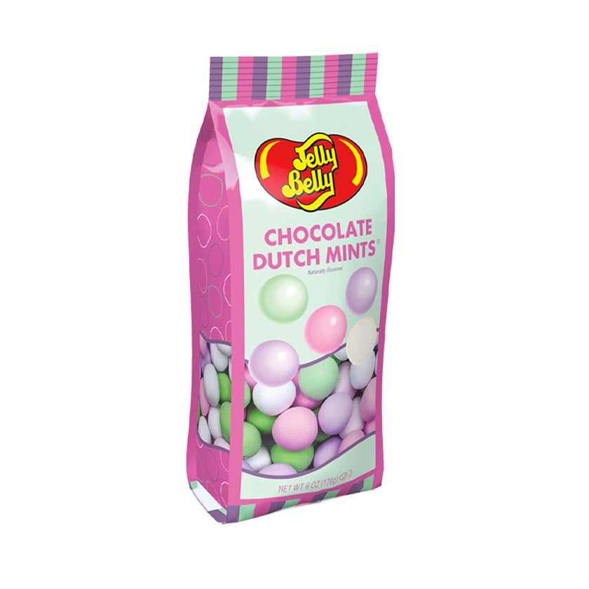 Jelly Belly® Gift Bags - Chocolate Dutch Mints® 6oz Bags