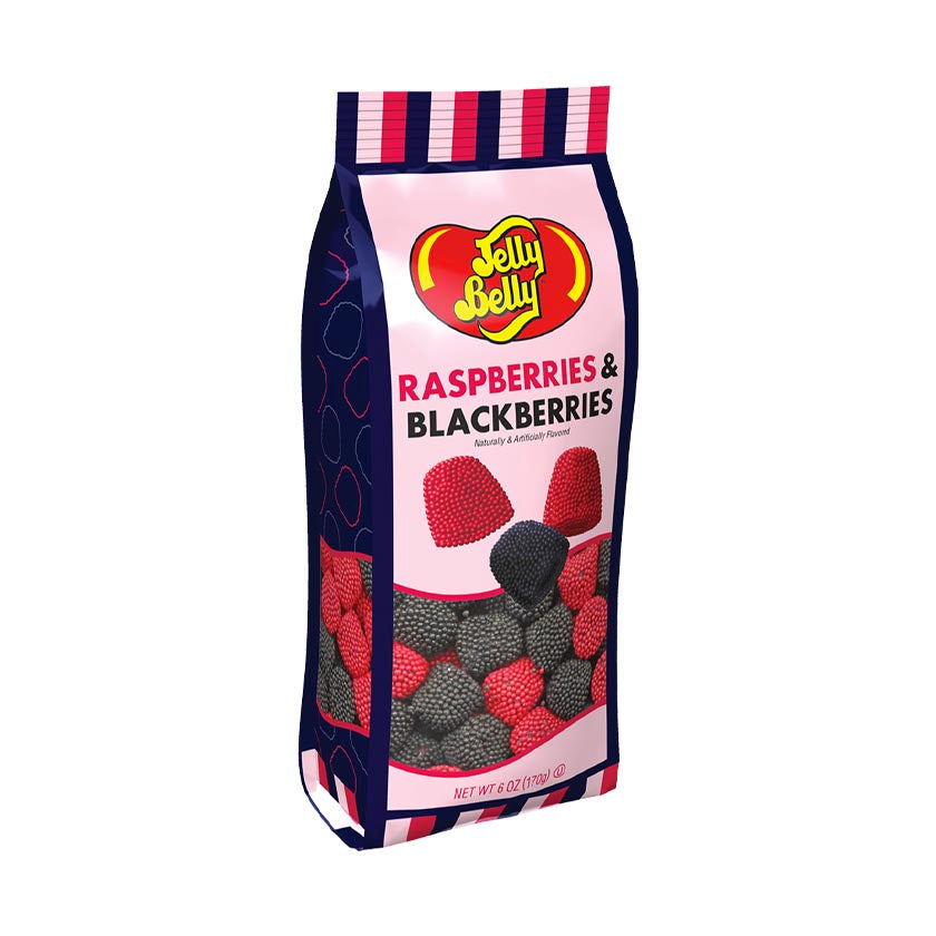 Jelly Belly® Gift Bags - Raspberries & Blackberries 6oz