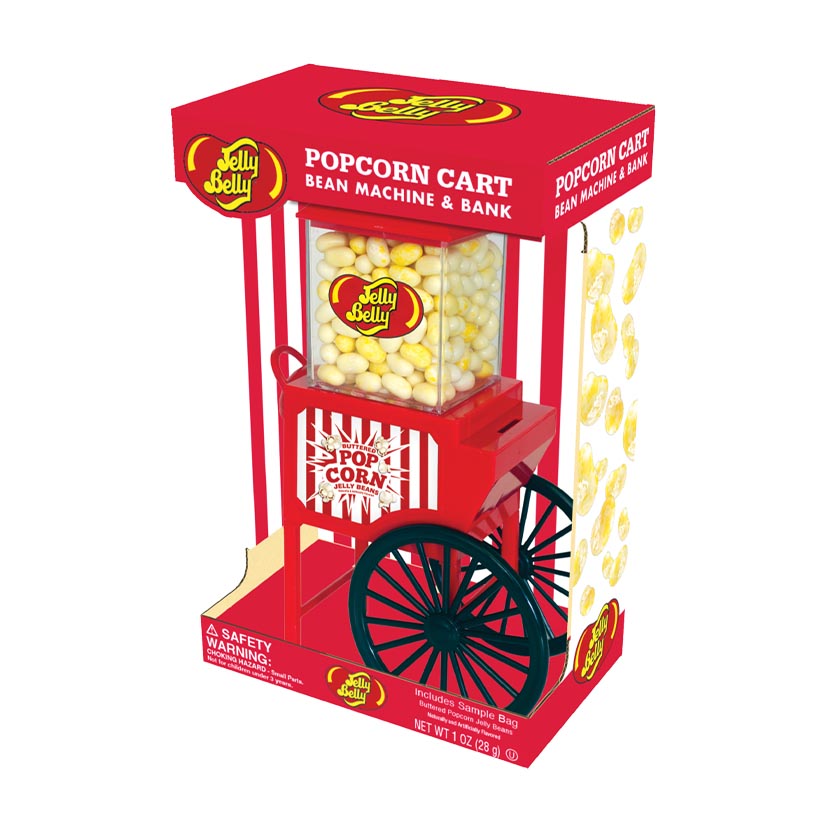 Jelly Belly® Gift & Novelty - Buttered Popcorn Cart Bean Machine