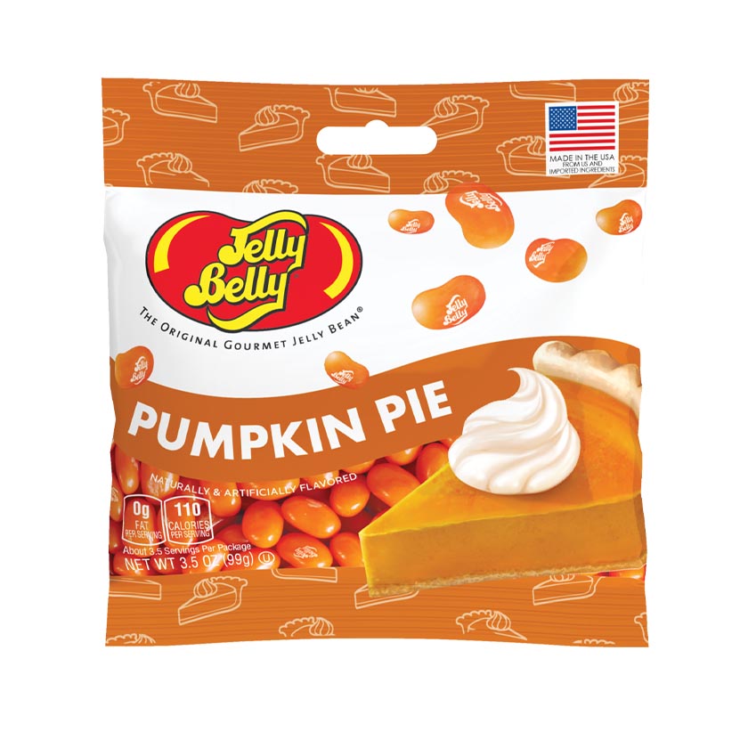 Jelly Belly® Grab & Go® Bag - Pumpkin Pie Grab and Go Bag 3.5oz