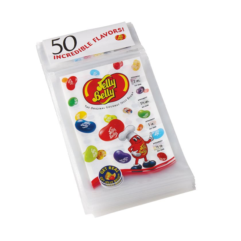 Jelly Belly® Store Decor - Zip Tear-off Bags (125/wicket)