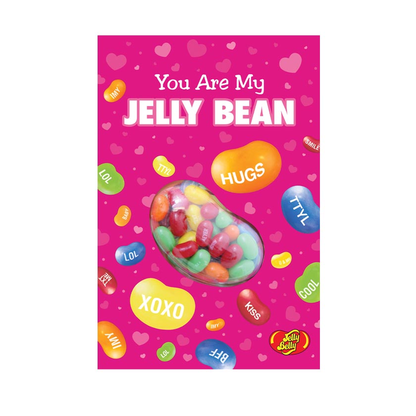 Jelly Belly® Valentines - Greeting Card "You Are My Jelly Bean" *NEW
