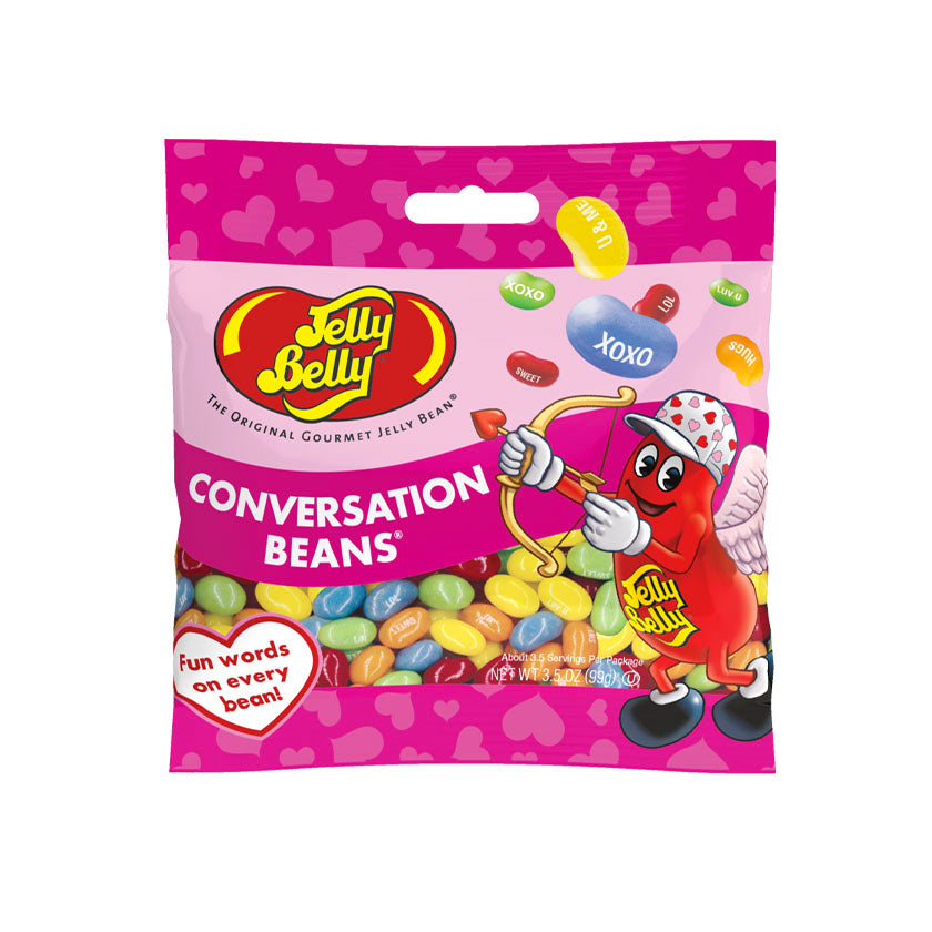 Jelly Belly® Valentines Gift Bags - Conversation Beans® Grab & Go® Bag
