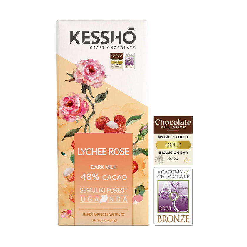 KESSHO - Lychee Rose 48% Dark Milk Chocolate Bar – Single Origin
