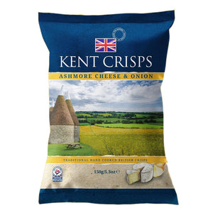 Kent Crisps - Ashmore Cheese & Onion Hand Cooked Crisps 150g