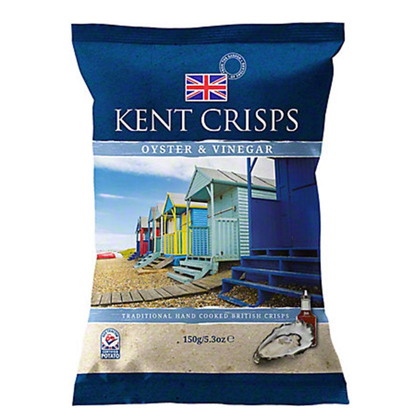 Kent Crisps - Oyster &amp; Vinegar Hand Cooked Crisps 150g