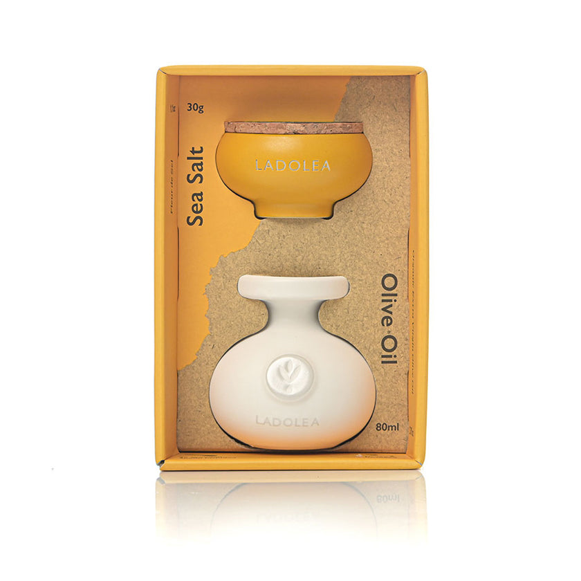 Ladolea - Fleur de Sel & Organic EVOO Gift Set - 30 g & 80 ml