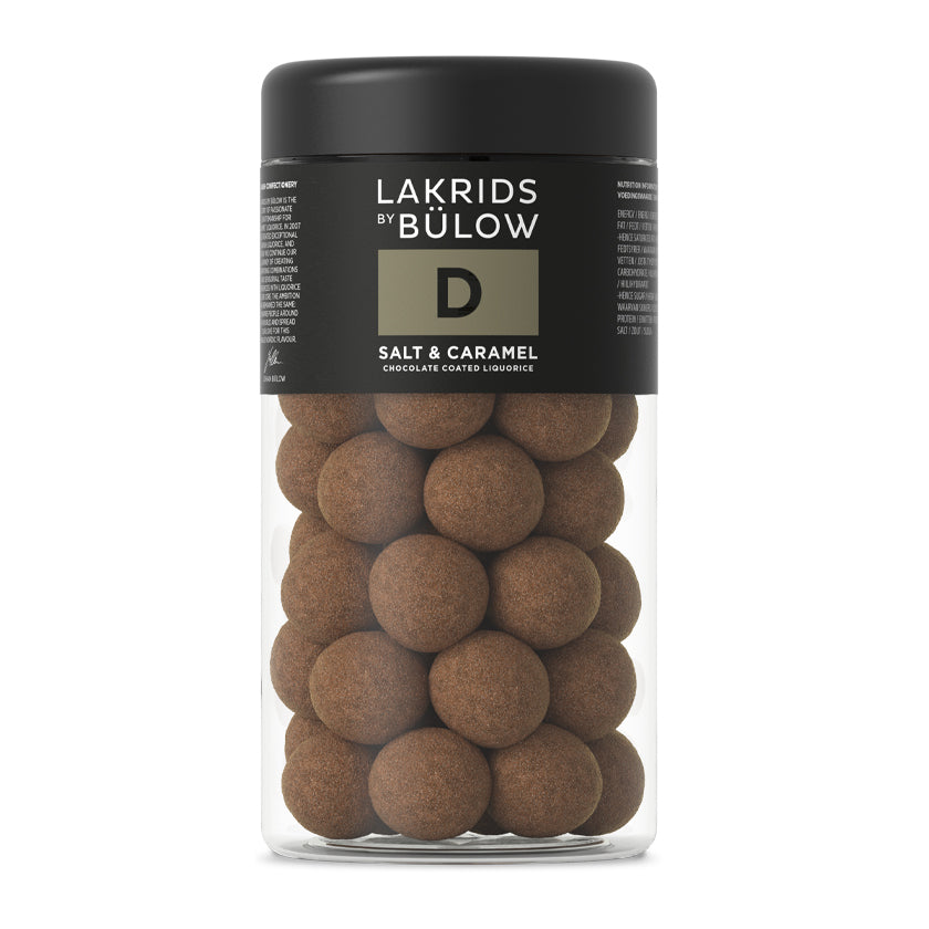 Lakrids by Bulow - Chocolate Coated Licorice - SALT & CARAMEL - REGULAR D - 295g