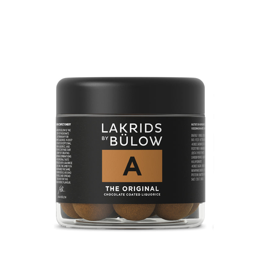 Lakrids by Bulow - Chocolate Coated Licorice - THE ORIGINAL - SMALL A - 125g