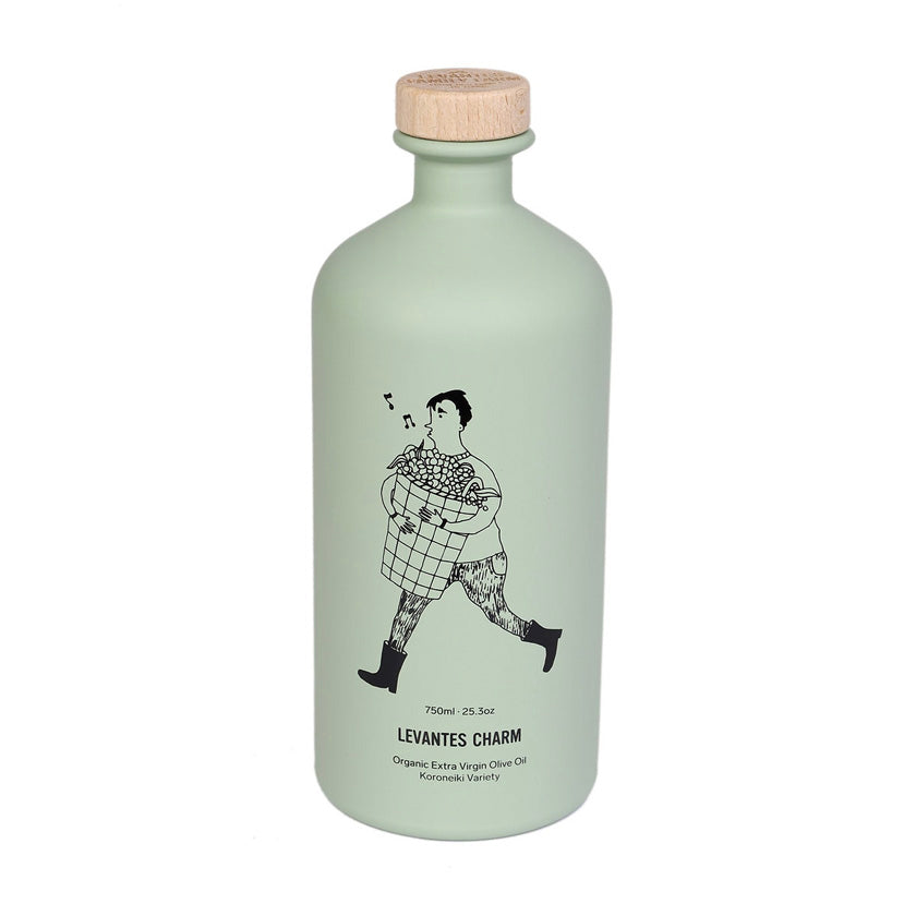 Levantes - Charm - Organic Extra Virgin Olive Oil - Green Bottle - 750ml