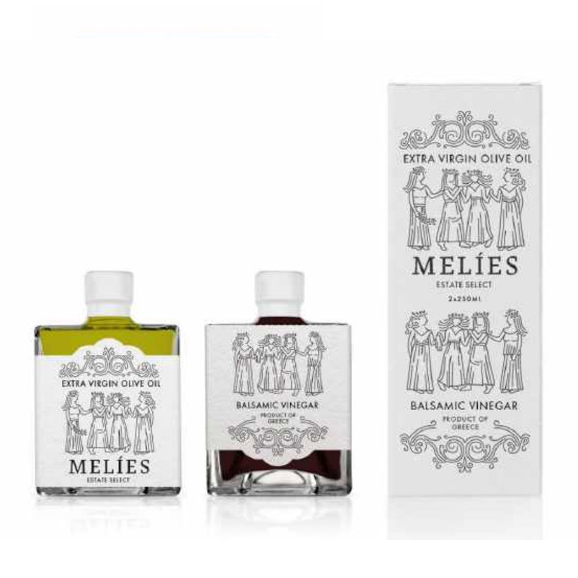 MELIES - EVOO & Balsamic Vinegar in Paper Box - 250 ml