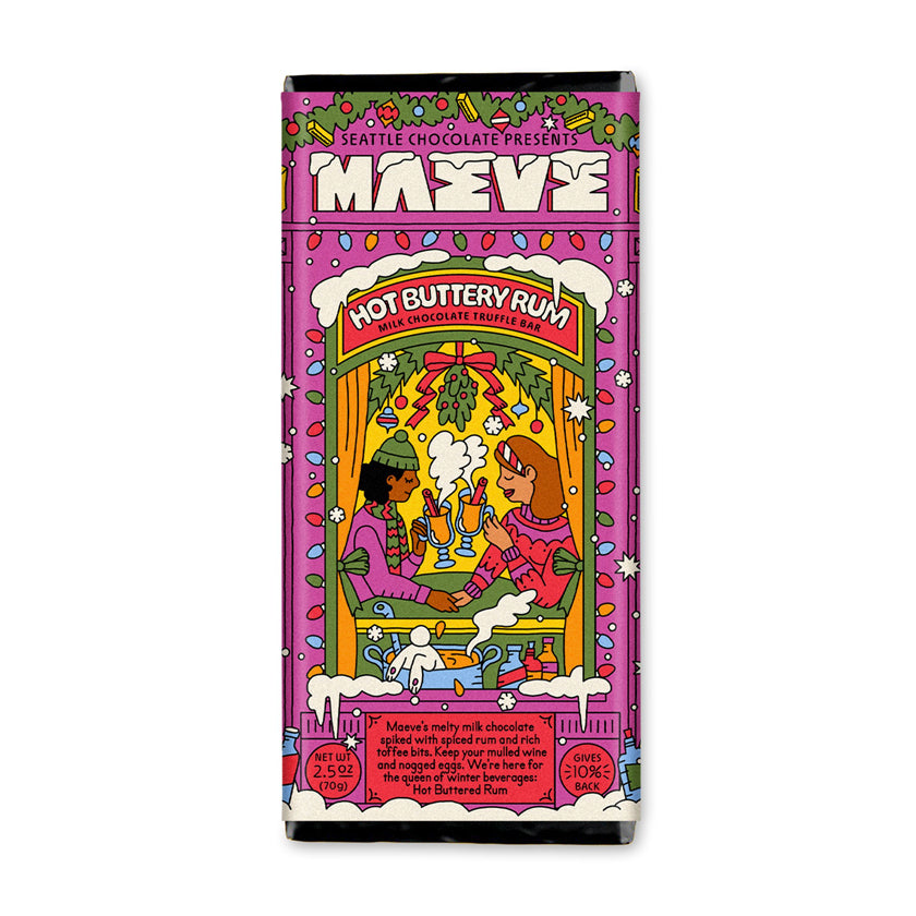 Maeve - Holiday Collection - Hot Buttered Rum Truffle Bar (2.5oz)