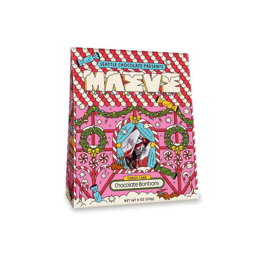 Maeve - Holiday Collection - Peppermint Pad Bonbon Box - 4oz