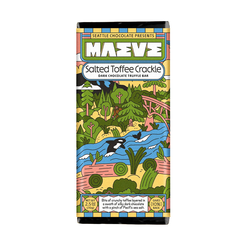Maeve - Seattle Collection - Salted Toffee Crackle Truffle Bar