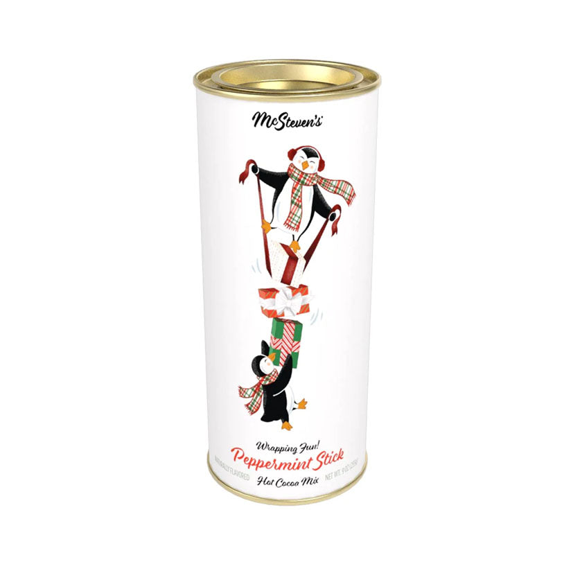 McStevens - Penguins Wrapping Fun! Peppermint Stick Cocoa