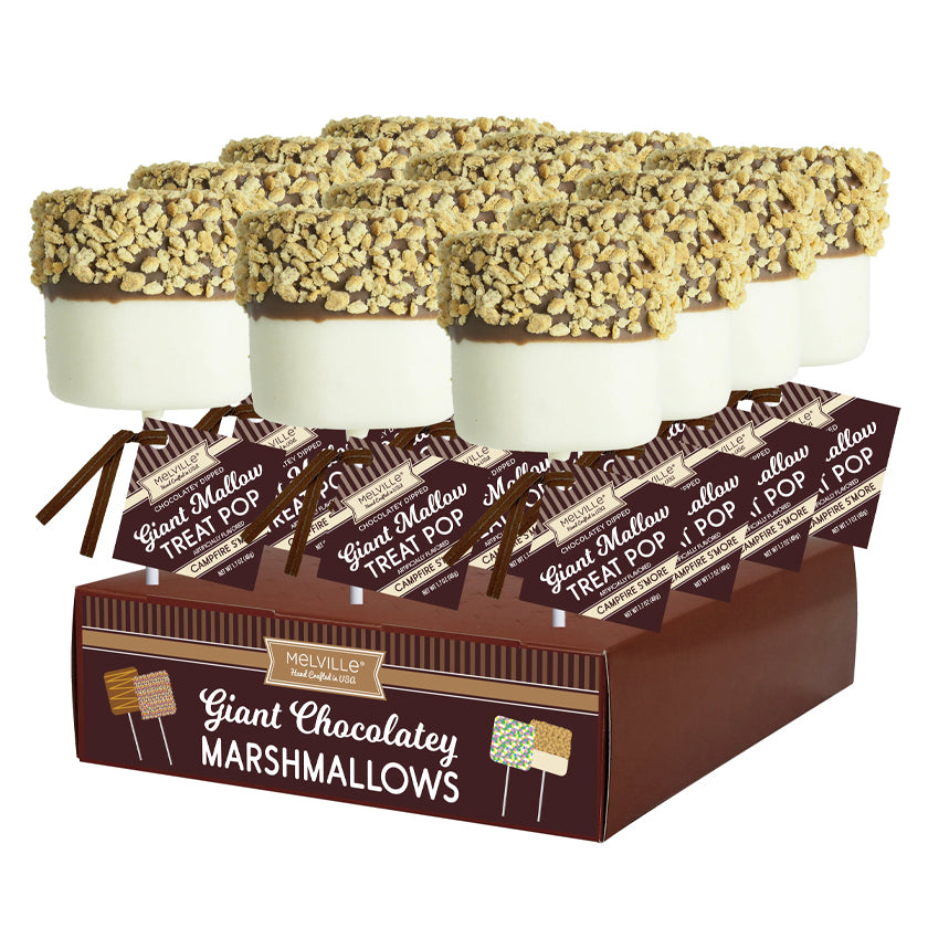 Melville - Giant Marshmallow Pops - Graham Cracker S'Mores - Display