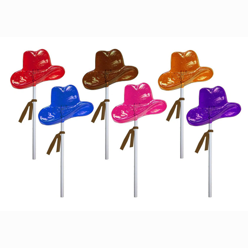 Melville - Lollipops - Cowboy Hat - Assorted - Bulk