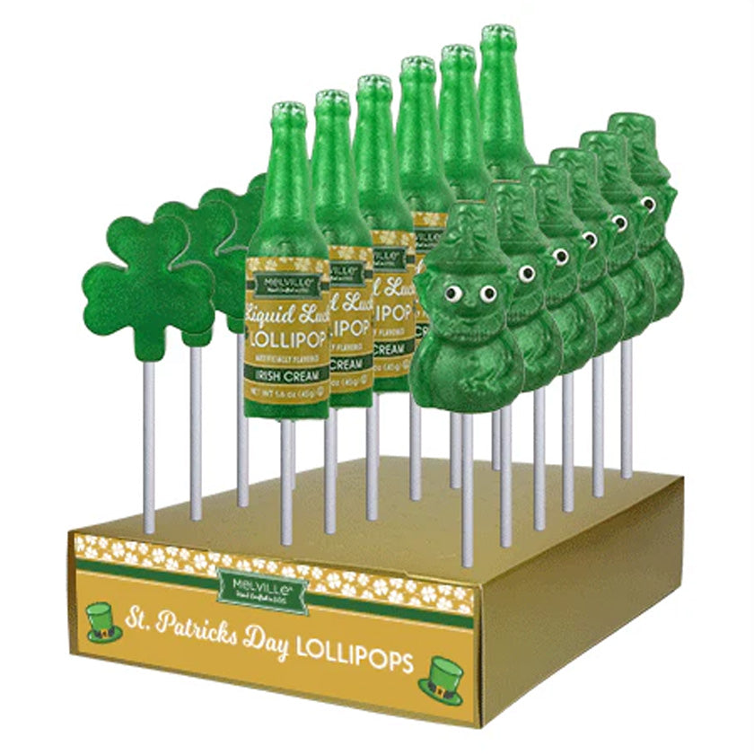 Melville - Lollipops - St. Patrick's Day - Assorted - Display