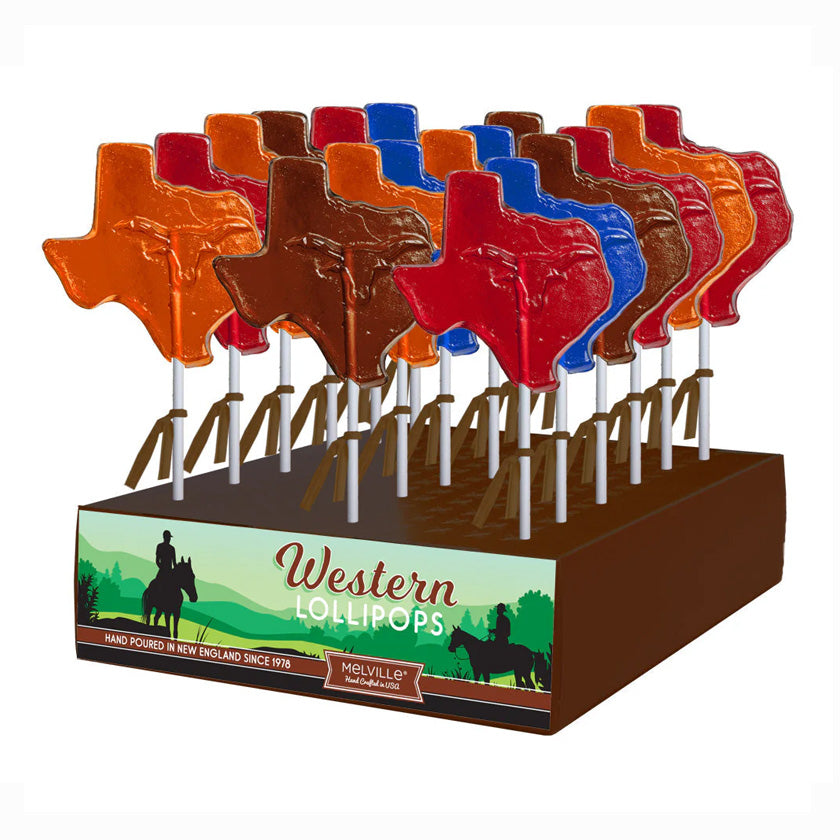 Melville - Lollipops - Texas Longhorn - Assorted - Display