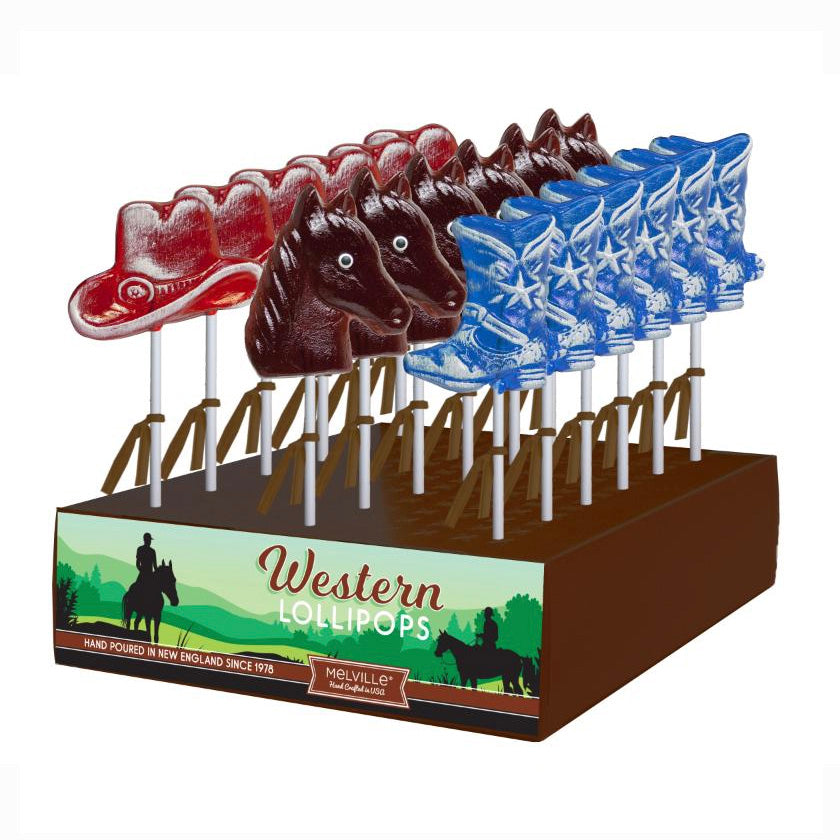 Melville - Lollipops - Western - Assorted - Display