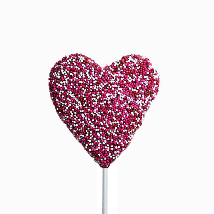Melville - Marshmallow Pops - Heart Nonpareils - Bulk