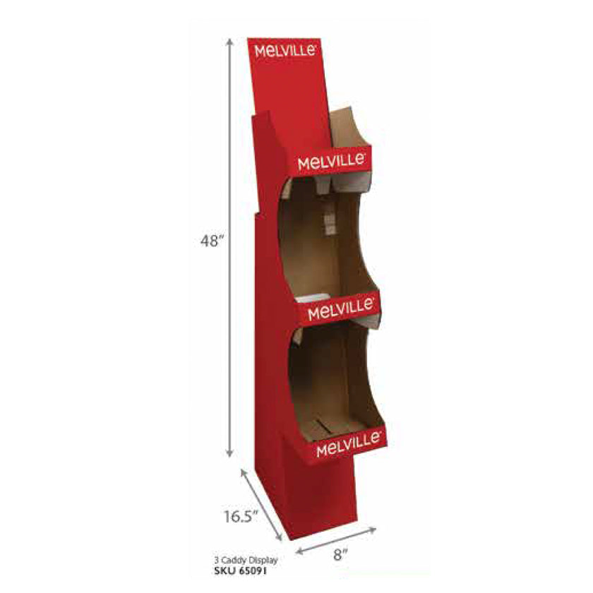 Melville - Retail Displays - 3 Caddy Display