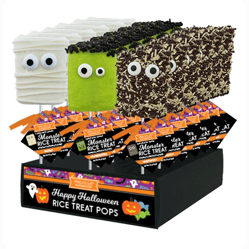 Melville - Rice Treat Pops - Halloween - Assorted - Display