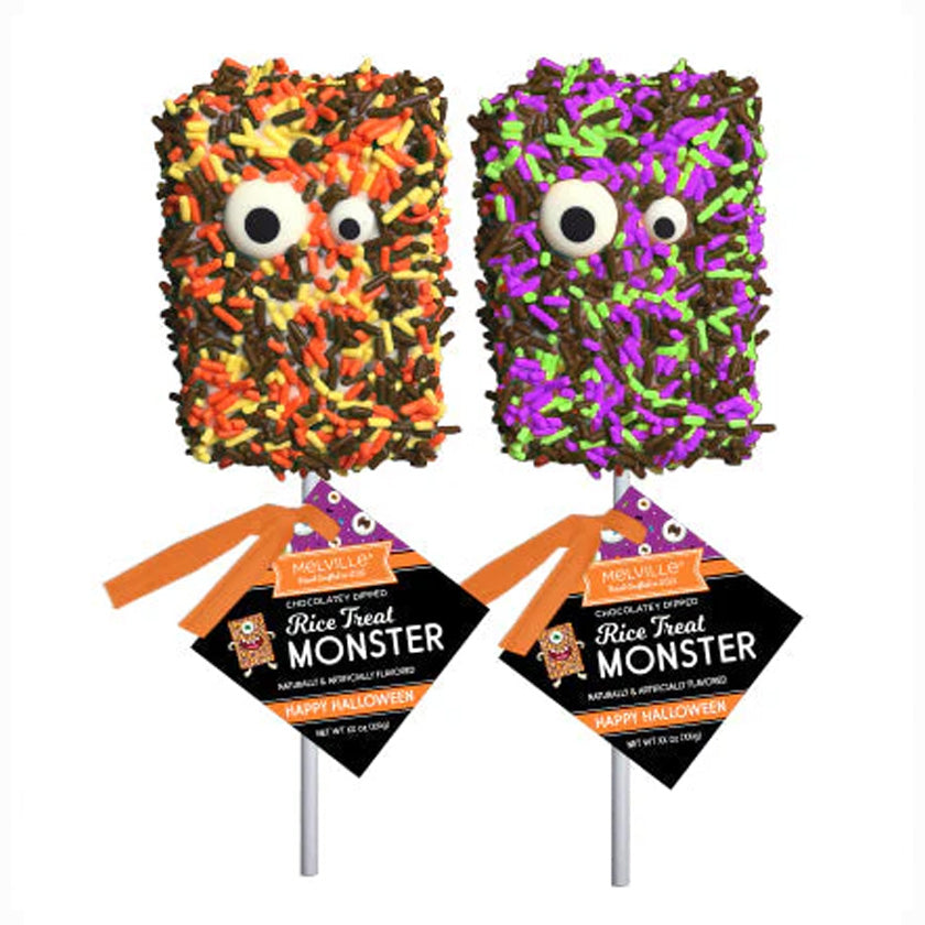 Melville - Rice Treat Pops - Halloween Monster Sprinkle - Assorted - Bulk