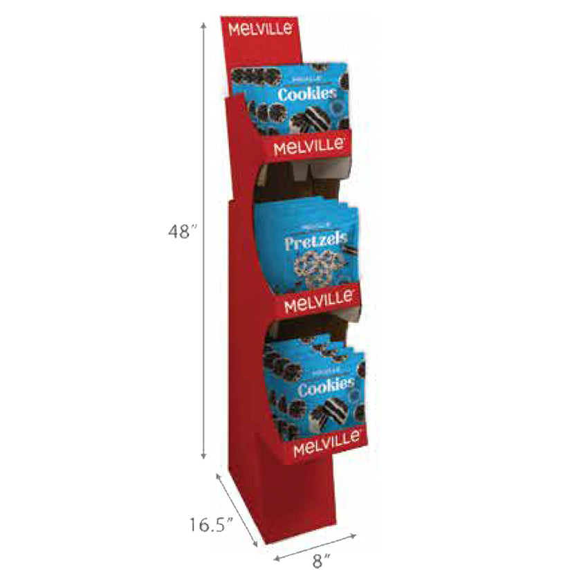 Melville - Shipper - Cookies &amp; Cream 3-Shelf Small Shipper - 12 ct