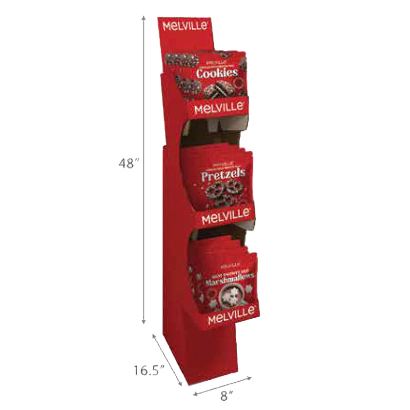 Melville - Shipper - Holiday 3-Shelf Small Shipper - 12 ct