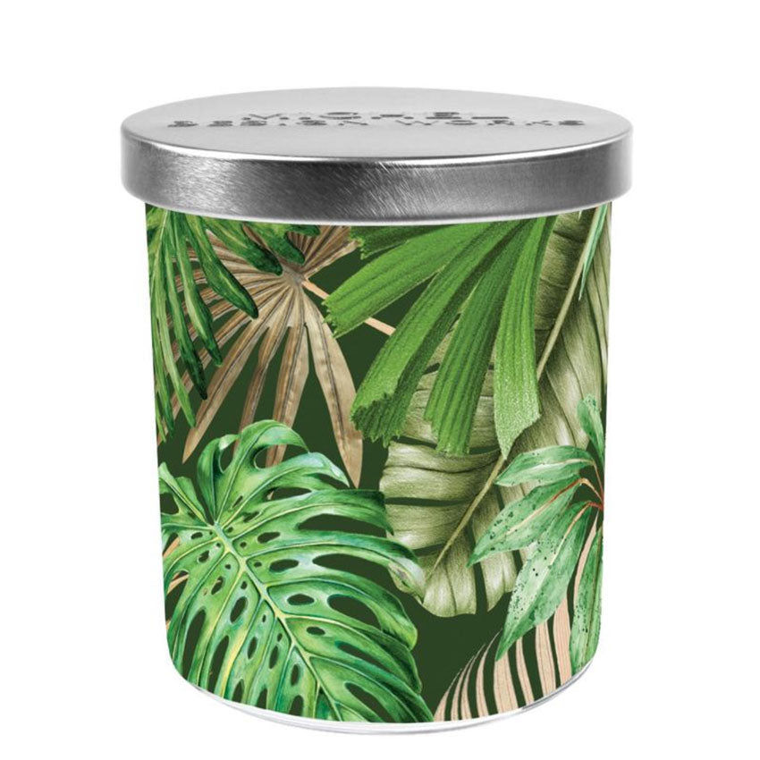 Michel Design Works - Island Palm Candle Jar with Lid