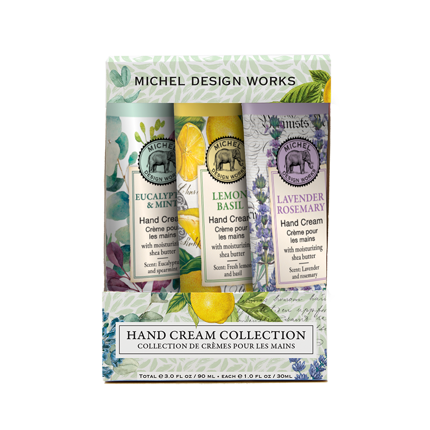 Michel Design Works - Botanicals Hand Cream Gift Set (Lemon Basil, Lavender Rosemary, Eucalyptus & Mint)