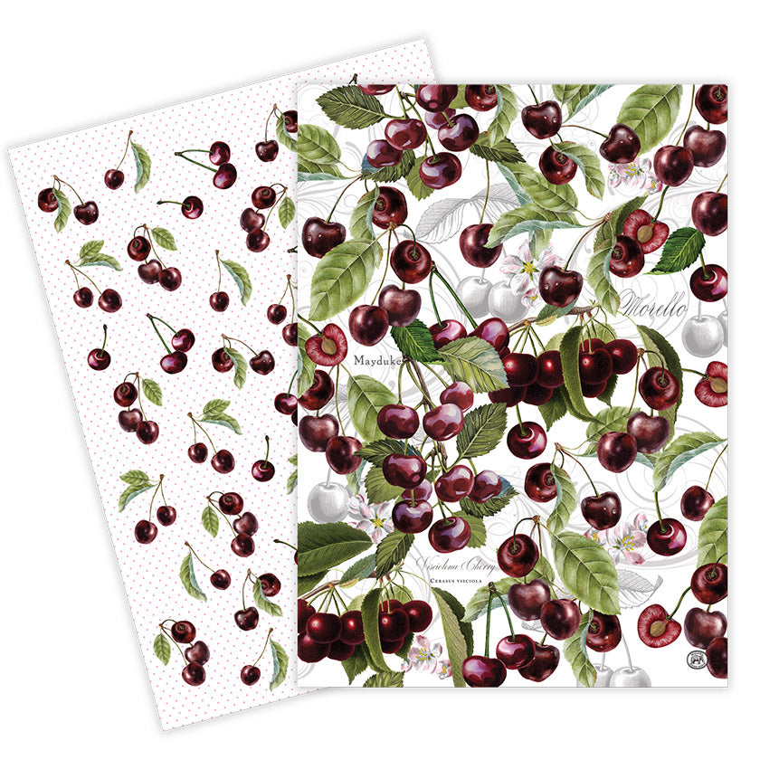 Michel Design Works - Dark Cherry Kitchen Towel - Set of 2