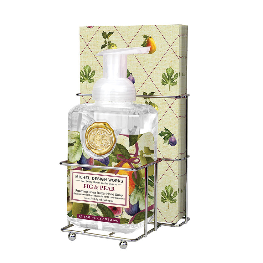 Michel Design Works - Fig &amp; Pear Foaming Hand Soap &amp; Hostess Napkin Set