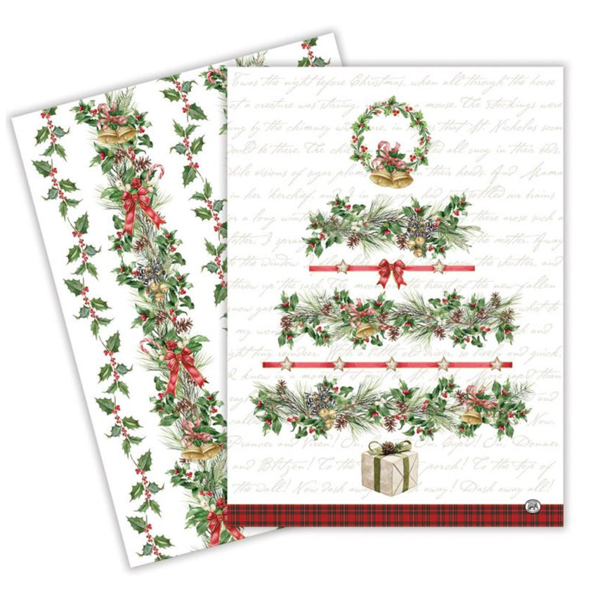 Michel Design Works - Holiday Garland Kitchen Towel - Set of 2