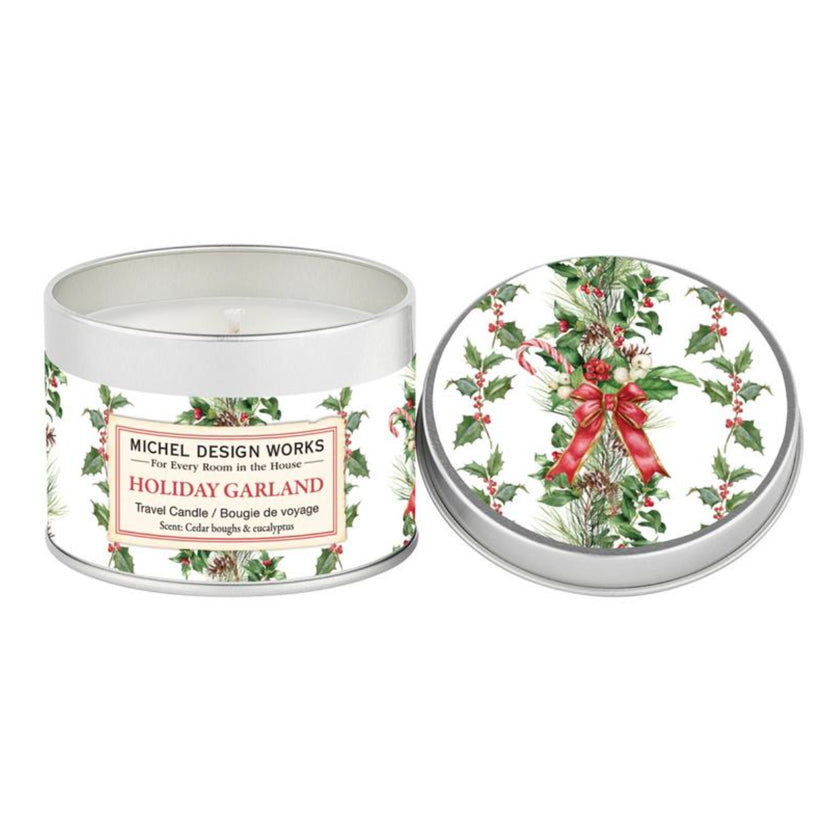 Michel Design Works - Holiday Garland Travel Candle
