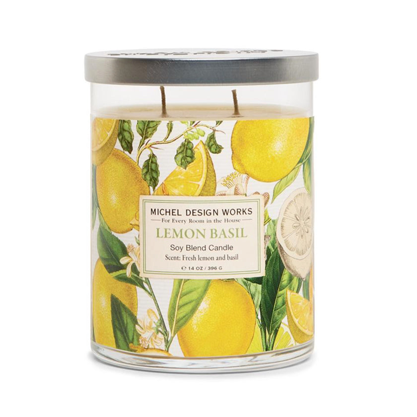 Michel Design Works - Lemon Basil Medium Tumbler Candle