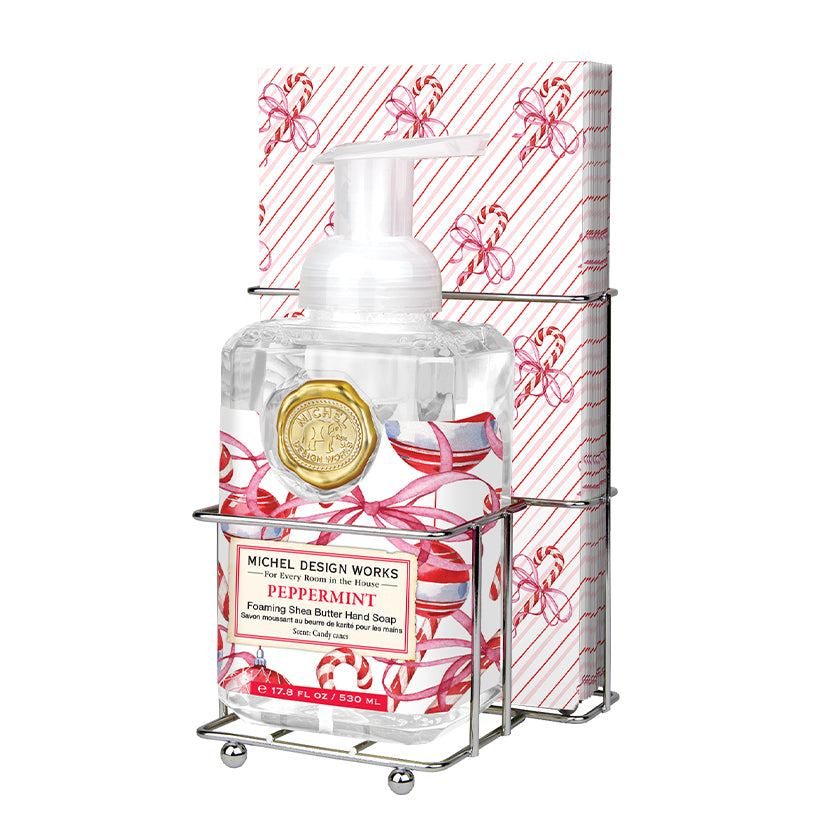 Michel Design Works - Peppermint Foaming Hand Soap &amp; Hostess Napkin Set