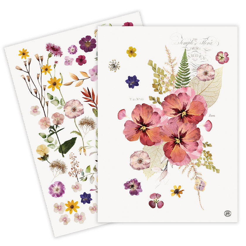 Michel Design Works - Pressed Flowers Kitchen Towel - Set of 2