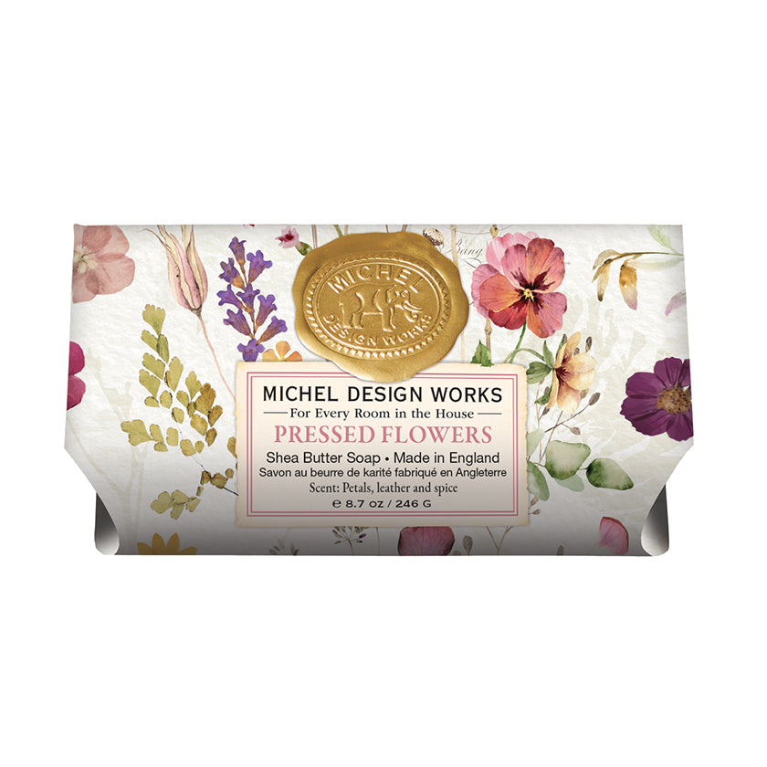 Michel Design Works - Pressed Flowers Large Bath Soap Bar