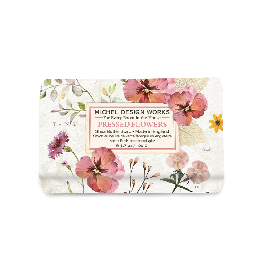 Michel Design Works - Pressed Flowers Medium Bath Soap Bar